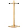 16 Pole Fishing Rod Holder Wood Fishing Rack for Garage Round Floor Stand