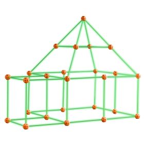 Glow In The Dark! Christmas Gift! VEVOR Tent Fort Building Kit for Kids Glow In The Dark STEM Construction Toy 85P