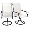 old SKU: 17761954 2pcs Patio Swivel Chairs ,Outdoor Garden Bench , Garden chair , Swivel Chairs Set of 2