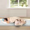 75"D x 30"W x 2.5"H sleeping mat for camping grey