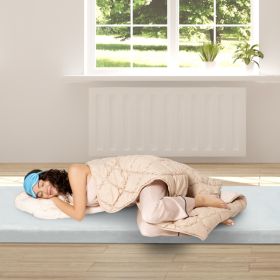 75"D x 30"W x 2.5"H sleeping mat for camping grey