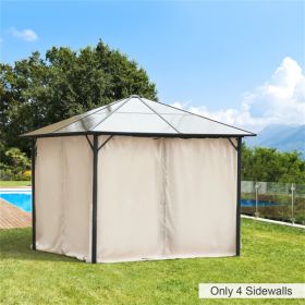 Universal Gazebo Sidewallt Coffee-AS ( Amazon Shipping)(Prohibited by WalMart)