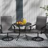 2pcs Patio Swivel Chairs ,Outdoor Garden Bench , Garden chair , Swivel Chairs Set of 2