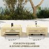 2-in-1 Outdoor Storage Box for Umbrella Base ( Amazon Shipping)(Prohibited by WalMart)