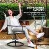 2pcs Patio Swivel Chairs ,Outdoor Garden Bench , Garden chair , Swivel Chairs Set of 2