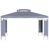 Outsunny 10' x 13' Patio Gazebo, Double Roof Outdoor Gazebo Canopy Shelter with Screen Decorate Corner Frame, for Garden, Lawn, Backyard and Deck