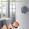 Retractable Clothesline Outdoor- Portable Heavy Duty Indoor and Outdoor Washing Line - 49 Feet PVC Retracting Clothes Line with Wall Mount Hang The We