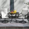 old SKU: 17761954 2pcs Patio Swivel Chairs ,Outdoor Garden Bench , Garden chair , Swivel Chairs Set of 2