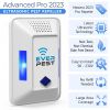 Ultrasonic Pest Control Repeller Plug in Electronic Insect Defender 2 Pack Roach Bed Bug Mouse Rodent Mosquito Killer Indoor Reject for Cockroach Ants