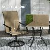 old SKU: 64596337 2pcs Patio Swivel Chairs ,Outdoor Garden Bench , Garden chair , Swivel Chairs Set of 2
