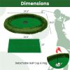 37.5" x 25.5" Oval Floating Golf for Pool Chipping