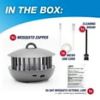 PIC 2-in-1 Portable Mosquito Zapper and Accent Light â€“ Rechargeable Bug Zapper with Micro USB Cord â€“ Gray â€“ Indoor and Outdoor Insect Control