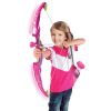 Light-Up Bow and Arrow Archery Toy Set for Girls â€“ Outdoor Sport Set with Target, 3 Suction Arrows, Quiver â€“ Indoor/Outdoor Play
