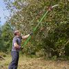 26ft Manual Pole Saw, Lightweight Tree Trimmers Long Handle Pruner Set, Sharp Steel Blade and Scissors Pole Saw for Trimming Palm, Pear Tree, Fir Tree
