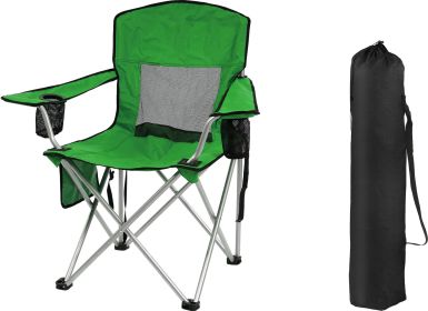Only Supports Self Pickup  Camping Chair, Portable Folding Outdoor Chair With Armrests, Cup Holder And Carrying Bag, Foldable Chair For Camping, Beach (Option: LGN)