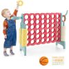 4-in-a-Row Connect Game with Basketball Hoop and Toss Ring
