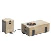 Patio Garden Fire Pit Table Set of 2 with Built-in Ice Bucket, Magnesium Oxide