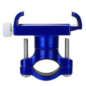 MTB Bike Handlebar Phone Holder Stand Aluminum Alloy Bicycle Phone Bracket 360Â° Rotation Motorcycle Phone Mount For 4-7 Inch Phone (Color: Blue)