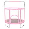 55" Trampoline for Kids Mini Toddler Trampoline with Net Indoor Outdoor