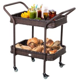 Camping Cart, Grill Cart, Outdoor Bar Cart (Color: as picture)