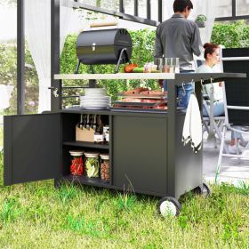 Camping Cart, Grill Cart (Color: as picture)