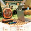 Portable Misting Fan, 24000mAh Rechargeable Battery Powered Camping Fan 460ml Large Tank USB Desk Fan