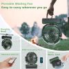 Portable Misting Fan, 24000mAh Rechargeable Battery Powered Camping Fan 460ml Large Tank USB Desk Fan