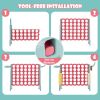 4-in-a-Row Connect Game with Basketball Hoop and Toss Ring